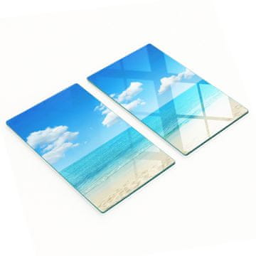 tulup.cz Dekorativne daske za rezanje od kaljenog stakla Paradise Beach 2x30x52 cm