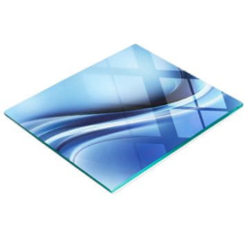 tulup.cz Staklena daska za rezanje za kuhinju s apstraktnom plavom grafikom 60x52 cm