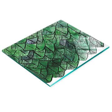 tulup.cz Staklena daska za rezanje za kuhinju s grafikom apstraktnog perja 60x52 cm