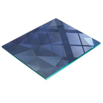 tulup.cz Elegantna i izdržljiva staklena ploča s plavim kristalnim printom 60x52 cm