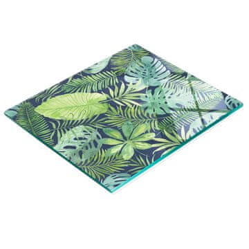 tulup.cz Elegantna i izdržljiva staklena ploča s otiskom tropskog lišća 60x52 cm