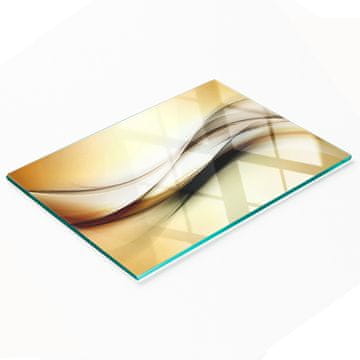 tulup.cz Staklena ukrasna ploča za posluživanje grickalica Apstraktna 80x52 cm