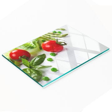 tulup.cz Kaljena višenamjenska ukrasna staklena ploča Svježe povrće 80x52 cm