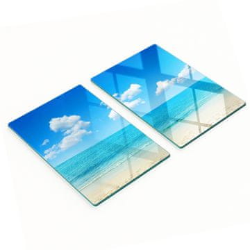 tulup.cz Dekorativne daske za rezanje od kaljenog stakla Paradise Beach 2x40x52 cm