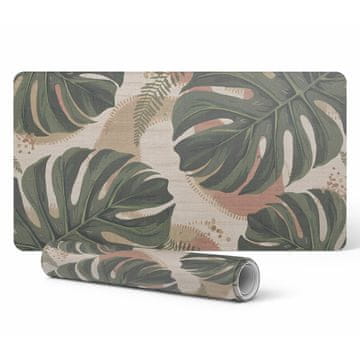 Elegantna dekorativna podloga za stol s listovima monstrere retro 90x45 cm