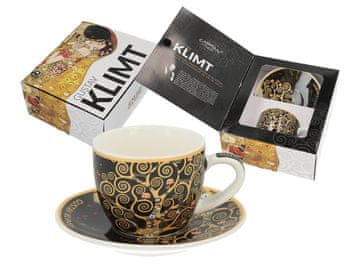 Carmani ŠALICA I TANJURIĆ ZA ESPRESSO GUSTAV KLIMT POKLON DRVO ŽIVOTA