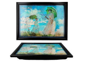 Carmani STALAK ZA PRIJENOSNO RAČUNALO CLAUDE MONET ŽENSKI STOL S PLADNJEM ZA KIŠOBRAN ZA DOM