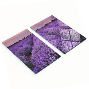 Kaljeno višenamjensko dekorativno staklo Pole lavande 2x30x52 cm