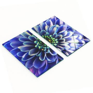 Komplet kaljenih staklenih kuhinjskih daski s otiskom Aster 2x30x52 cm