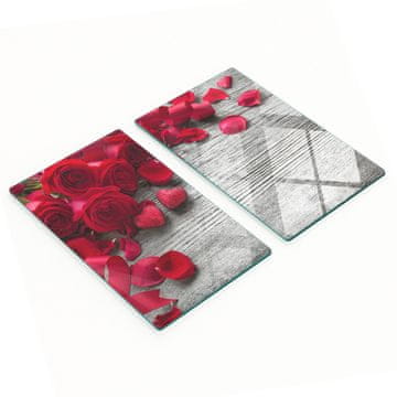 tulup.cz Dekorativne daske za rezanje od kaljenog stakla Crvene ruže 2x30x52 cm