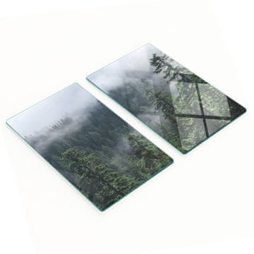 Kuhinjska višenamjenska dekorativna kaljena ploča šumska magla 2x30x52 cm