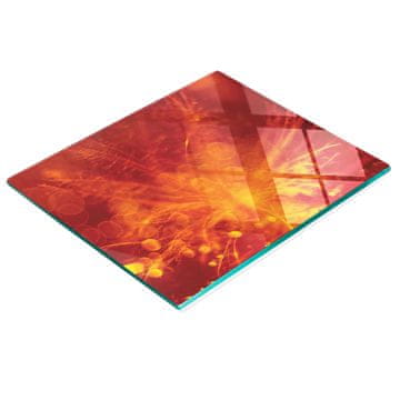 tulup.cz Elegantna i izdržljiva staklena ploča s printom narančastog cvijeta 60x52 cm