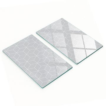 tulup.cz Izdržljive i elegantne staklene ploče s geometrijskim uzorkom 2x30x52 cm