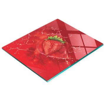 tulup.cz Višenamjenska dekorativna staklena kuhinjska ploča s motivom jagode i vode 60x52 cm