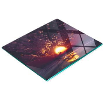 tulup.cz Kuhinjska višenamjenska dekorativna staklena ploča Zalazak sunca 60x52 cm