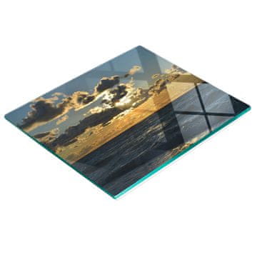 tulup.cz Dekorativna staklena daska za rezanje Zalazak sunca nad morem 60x52 cm
