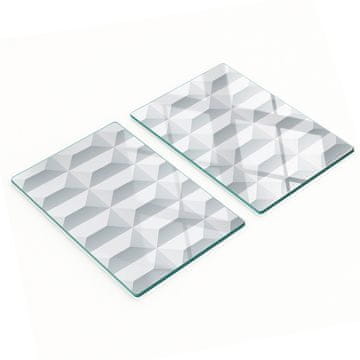 tulup.cz Izdržljive i elegantne staklene ploče s geometrijskim uzorkom 2x40x52 cm