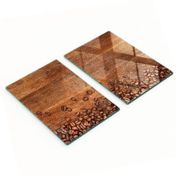 tulup.cz Višenamjenske dekorativne staklene kuhinjske daske u obliku zrna kave 2x40x52 cm