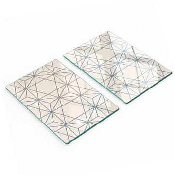tulup.cz Izdržljive i elegantne staklene ploče s geometrijskim uzorkom 2x40x52 cm