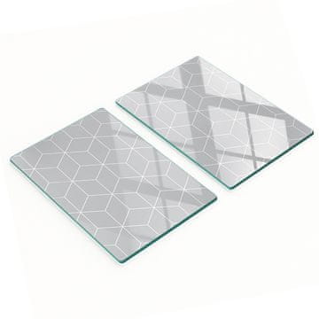 tulup.cz Izdržljive i elegantne staklene ploče s geometrijskim uzorkom 2x40x52 cm