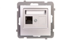 COS.PEL AS Pojedinačna računalna utičnica RJ45 cat.5e MMC srebrna GPK-1G/K/m/18