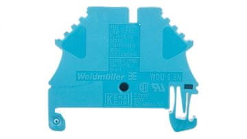 DM 2-žilni prolazni konektor sabirnice 2,5 mm2 plavi atex WDU 2,5N BL 1023780000