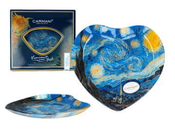 Carmani DEKORATIVNI TANJUR SRCE VAN GOGH ZVJEZDANA NOĆ UMJETNOST POKLON