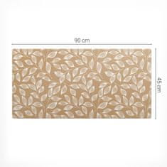 Vinilna podloga za stol s modernim printom listova na grančicama 90x45 cm