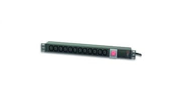 Techly 1U RACK produžni kabel 12x C13 UTIČNICA C20 utikač ZA UPS I-CASE TRAKA-12C