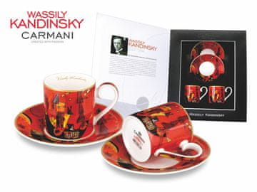 Carmani SET OD 2 ŠALICE ZA ESPRESSO WASSILY KANDINSKI S I PROTIV 1929