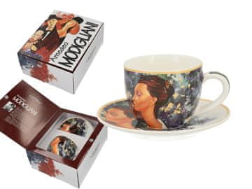 Carmani ŠALICA I TANJURIĆ ZA ESPRESSO MODIGLIANI LUNIA CZECHOWSKA POKLON