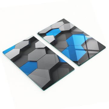 tulup.cz Dvije dekorativne kuhinjske daske od kaljenog stakla s 3D printom 2x30x52 cm