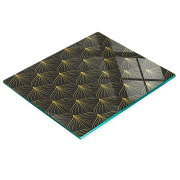 tulup.cz Art Deco dekorativna staklena daska za rezanje i posluživanje za kuhinju 60x52 cm