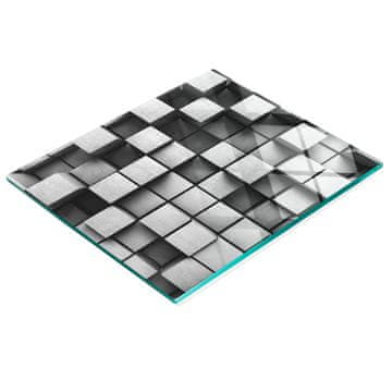 tulup.cz Kuhinjska ploča od kaljenog stakla s dekorativnom apstraktnom grafikom 60x52 cm