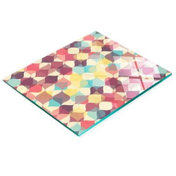 tulup.cz Kuhinjska ploča od kaljenog stakla s grafičkim geometrijskim likovima 60x52 cm