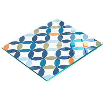 tulup.cz Staklena daska za rezanje za kuhinju s grafičkim geometrijskim likovima 60x52 cm