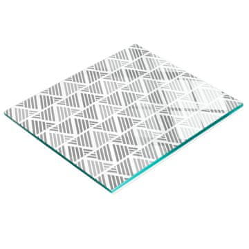 tulup.cz Kuhinjska ploča od kaljenog stakla s grafičkim geometrijskim likovima 60x52 cm