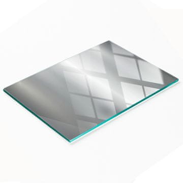 tulup.cz Staklena ukrasna daska za posluživanje grickalica s metalnom pozadinom 80x52 cm