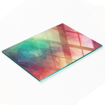 tulup.cz Kuhinjska ploča od kaljenog stakla s grafičkim geometrijskim likovima 80x52 cm