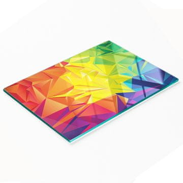tulup.cz Kuhinjska ploča od kaljenog stakla s dekorativnom apstraktnom grafikom 80x52 cm