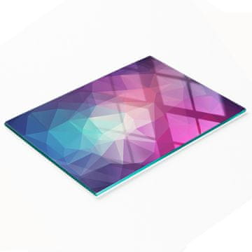 Kaljena staklena daska za kuhanje s ukrasnom apstraktnom grafikom 80x52 cm