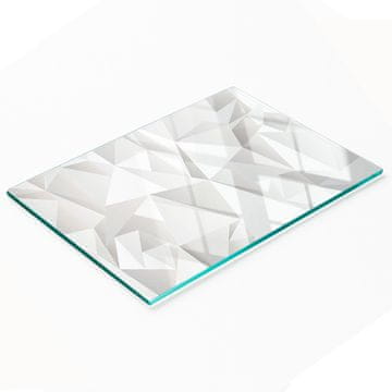 Kaljena staklena daska za kuhanje s ukrasnom apstraktnom grafikom 80x52 cm