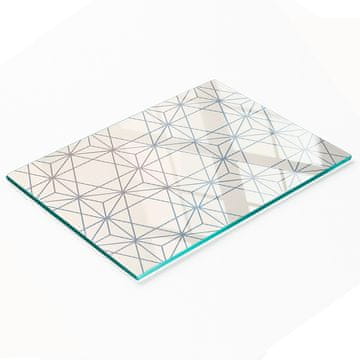 tulup.cz Kuhinjska ploča od kaljenog stakla s grafičkim geometrijskim likovima 80x52 cm