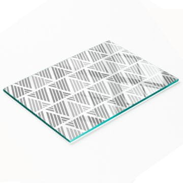 tulup.cz Kuhinjska ploča od kaljenog stakla s grafičkim geometrijskim likovima 80x52 cm