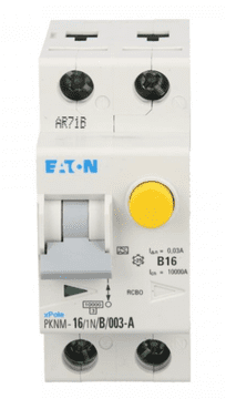 EATON Diferencijalni prekidač 2P 16A B 0,03A tip A pknm 16/1N/B/003-A 236205