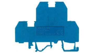 Navojni konektor za šinu 2-razinski 2,5 mm2 plavi VS 2,5 NA N 03901244