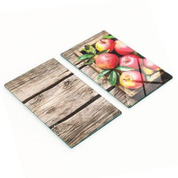 tulup.cz Dekorativne staklene daske za rezanje i posluživanje Crvene jabuke 2x30x52 cm