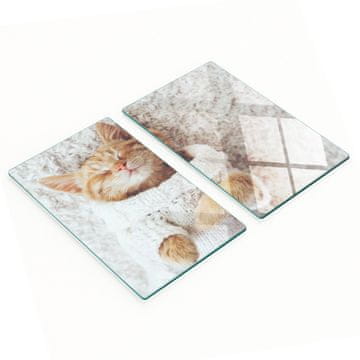 tulup.cz Izdržljive i elegantne staklene ploče s uzorkom mačjeg džempera 2x30x52 cm
