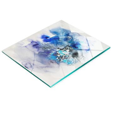 tulup.cz Dekorativna daska za rezanje od kaljenog stakla s apstraktnim cvijećem 60x52 cm