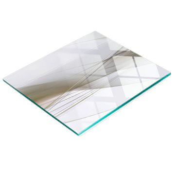 Trajna i elegantna kuhinjska daska od stakla s apstraktnim motivom 60x52 cm